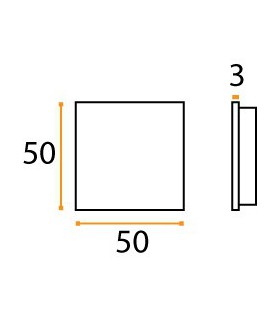 Rosace borgne à encastrée