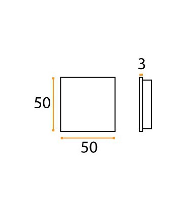 Rosace borgne à encastrée