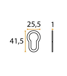 Rosace pour cylindre Européen à coller Rosace pour cylindre Européen à coller