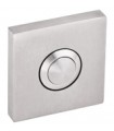 Bouton de sonnette carré en inox brossé