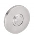 Bouton de sonnette rond en inox brossé