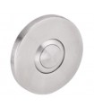 Bouton de sonnette rond 50 mm en inox brossé