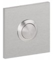 Bouton de sonnette carré 50/50 mm en inox brossé