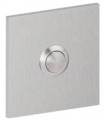 Bouton de sonnette carré 70/70 mm en inox brossé