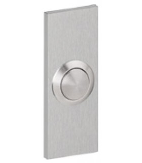 Bouton de sonnette rectangulaire en inox brossé Bouton de sonnette rectangulaire en inox brossé