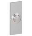 Bouton de sonnette rectangulaire 65/30 mm en inox brossé