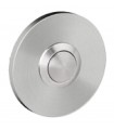 Bouton de sonnette rond 50 mm en inox brossé