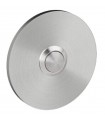 Bouton de sonnette rond en inox brossé