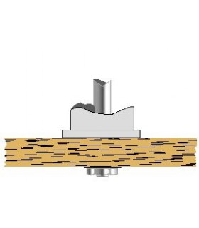 Fixation traversante sur plateau bois Fixation traversante sur plateau bois