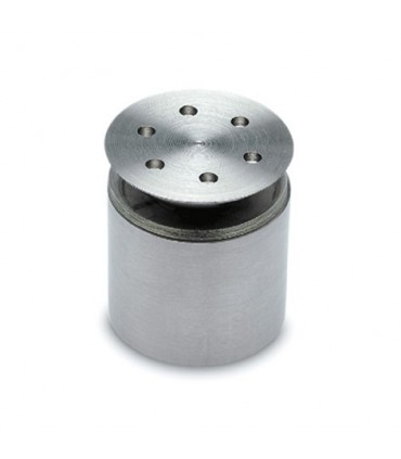 Entretoise de comptoir avec cabochon fraisé en inox brossé Ø 30 mm 