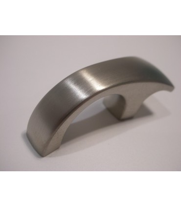 Poignée bouton pont nickel satiné