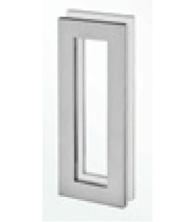 Poignée inox 150 mm à coller sur porte coulissante en verre Poignée inox 150 mm à coller sur porte coulissante en verre