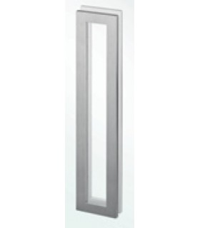 Poignée inox 300 mm à coller sur porte coulissante en verre Poignée inox 300 mm à coller sur porte coulissante en verre