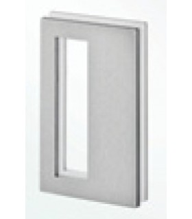 Poignée inox 150 mm à coller sur porte coulissante en verre Poignée inox 150 mm à coller sur porte coulissante en verre