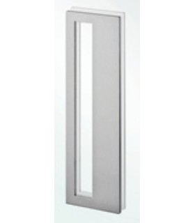 Poignée inox 300 mm à coller sur porte coulissante en verre Poignée inox 300 mm à coller sur porte coulissante en verre