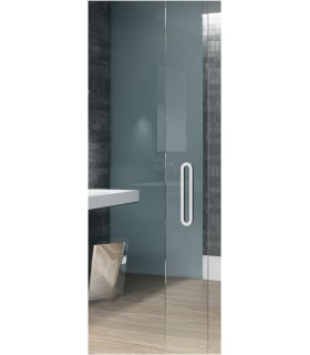 Poignée inox 300 mm à coller sur porte coulissante en verre Poignée inox 300 mm à coller sur porte coulissante en verre