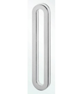 Poignée inox 300 mm à coller sur porte coulissante en verre Poignée inox 300 mm à coller sur porte coulissante en verre