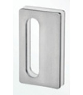 Poignée inox 150 mm à coller sur porte coulissante en verre Poignée inox 150 mm à coller sur porte coulissante en verre