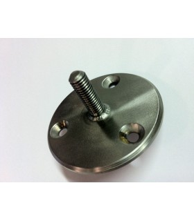 Platine à visser pour le montage en applique de certains bouton de porte