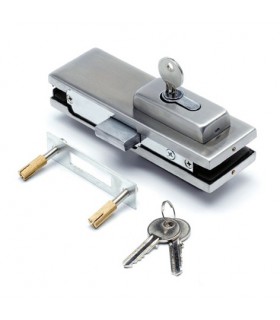 Serrure rectangulaire pour porte sécurit en verre Serrure rectangulaire pour porte sécurit en verre