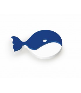Poignée bouton explorer baleine bleu Poignée bouton explorer baleine bleu