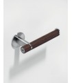 Porte rouleau papier wc en inox et bois Wengé Porte rouleau papier wc en inox et bois Wengé