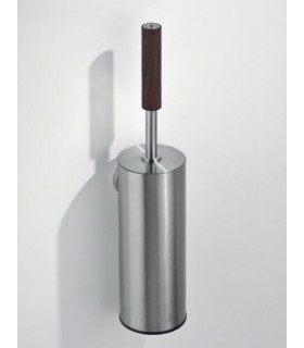 Porte balayette en inox et bois Wengé Porte balayette en inox et bois Wengé