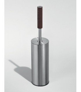 Porte balayette en inox et bois Wengé Porte balayette en inox et bois Wengé