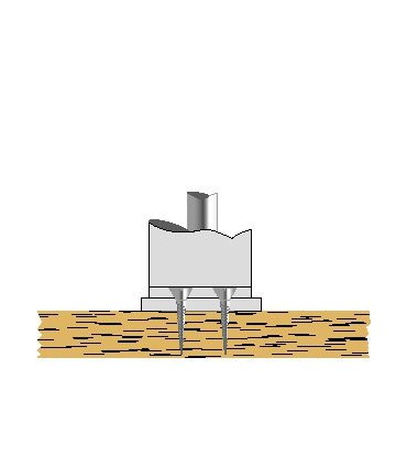 Fixation invisible sur plateau bois