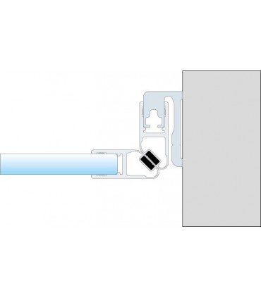 Montage avec joint magnétique 90°