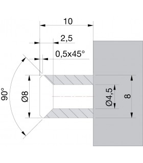 Profil aluminium support de joint d'étanchéité Profil aluminium support de joint d'étanchéité