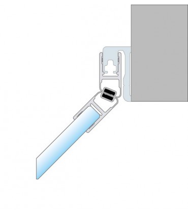 Montage avec joint magnétique 135°