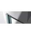 Profil aluminium support de joint d'étanchéité coupé en 2