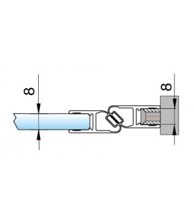 Profil aluminium support de joint d'étanchéité Profil aluminium support de joint d'étanchéité