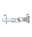 Profil aluminium support de joint d'étanchéité Profil aluminium support de joint d'étanchéité