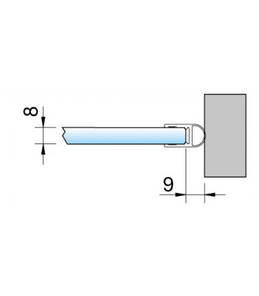 Joint d'étanchéité ballon décor chromé brillant