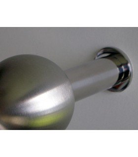 Patère en inox ronde pour salle de bain chrome