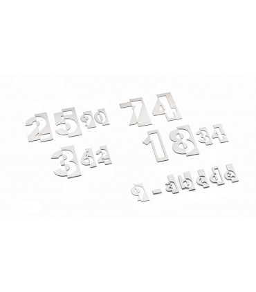 Chiffres et lettres découpés en Inox 304