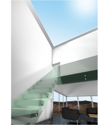 Fixation ponctuelle Ø 50 mm pour garde-corps nez de dalle en verre