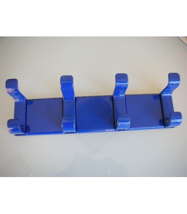 Patère BACO rail de 4 bleu
