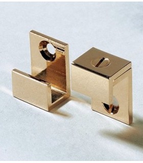 Set de quatre pattes à glace laiton poli