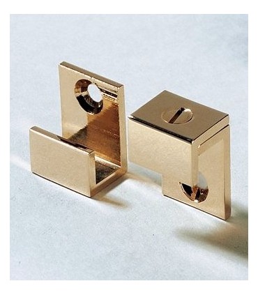 Set de quatre pattes à glace laiton poli