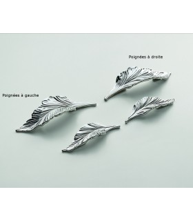 Poignée Daphné à droite et à gauche finition Bain d'argent Poignée Daphné à droite et à gauche finition Bain d'argent