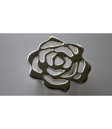 Poignée de meuble série Floris bain d'argent