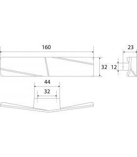 Ligne Origami avec quatre plis