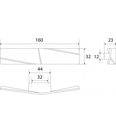 Ligne Origami avec quatre plis
