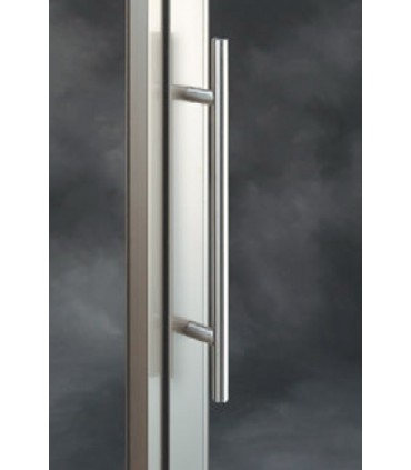 Poignée baton de maréchal inox brossé