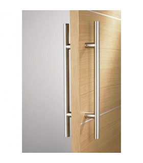 Poignée baton de maréchal inox brossé