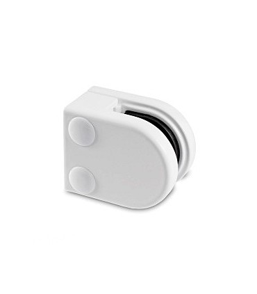 Pince a verre à talon plat - modèle 20 - Zamak blanc 9016 mat