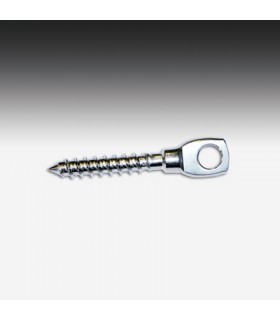 Vis bois à oeillet M6 ou M8 pour ancrage tendeur